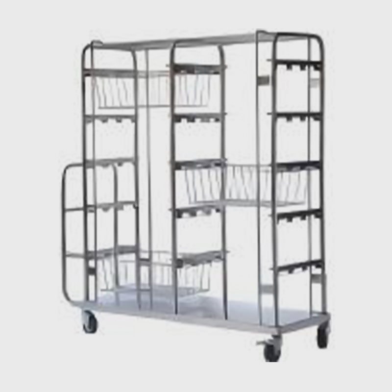 Stainless Steel Medical Basket Trolley